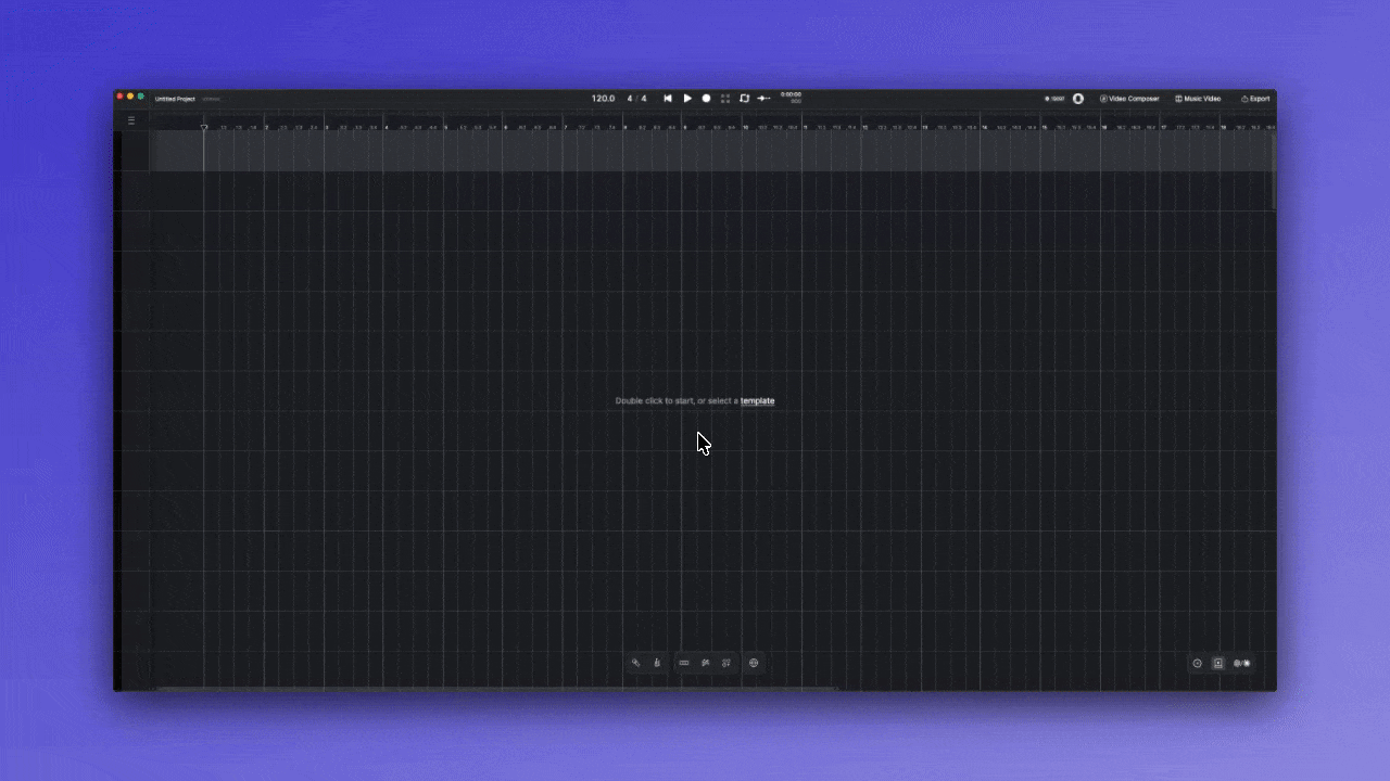 Accessing the ACE Studio Voice Library by clicking from the main toolbar.